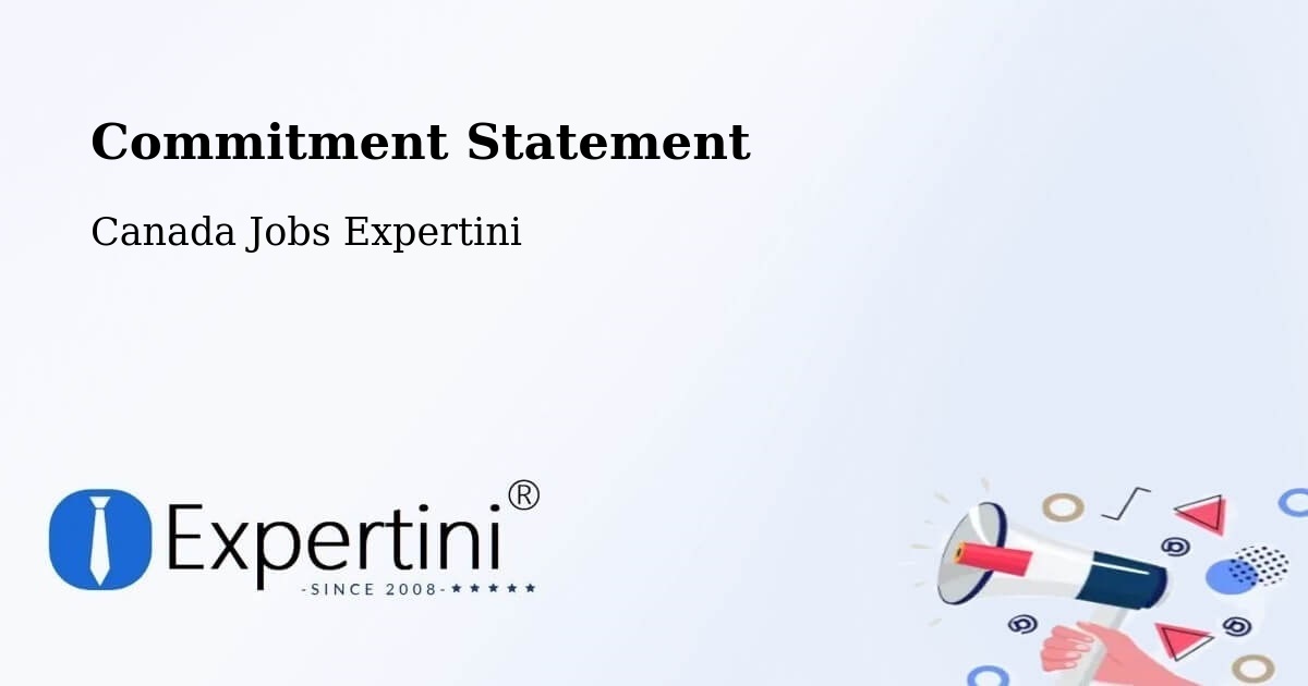 Commitment Statement - Canada Jobs Expertini